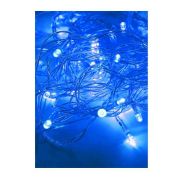 Гирлянда светодиодная 100LED син. прозр. провод 10.8м (9.3+1.5) 8 режимов мигания IP20 син. Космос KOC_GIR100LE...