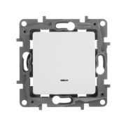 Выключатель 1-кл. СП Etika 10А IP20 250В 10AX с подсветкой/индикацией безвинтов. зажимы механизм бел. IEK ...