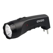Фонарь аккумуляторный ручной AccuF2-L04-bk 4LED 2 режима: 100проц./25проц. аккум. 0.4А.ч выдвижная вилка индика...