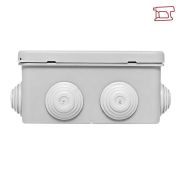 Коробка распределительная КМР-030-014 100х100х50 IP55 с крышкой для прямого монтажа 10 мембранных ввод...