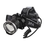 Фонарь аккумуляторный налобный GA-806 CREE 5Вт регулир. фокус литиевый аккум. 2.5А.ч алюм. USB пластик. (кор.) ...