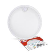 Светильник светодиодный СПП ИД-2065-КРУГ 20Вт 6500К IP65 1800лм 155мм герметичный с инфракрасным датчико...