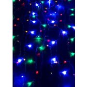 Гирлянда светодиодная «Бахрома» 2х0.7м 100LED схема нитей 4/8/6/7 мультиколор IP20 возможность соедин...