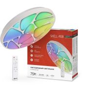 Светильник светодиодный COMFORT SHELL-RGB 75Вт 3000-6500К 6000лм 230В 495х85мм с пультом ДУ IN HOME 469061...