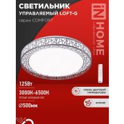 Светильник светодиодный COMFORT LOFT-G 125Вт 3000-6500К 10000лм 230В 500х105мм с пультом ДУ IN HOME 46906...