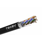 Кабель витая пара F/UTP 4х2х24AWG(0.51мм) кат.5E PE TOKOV PRO Fluke tested (м) TOKOV ELECTRIC TKP-C05...