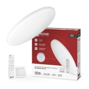 Светильник светодиодный NEO SIMPLE-95RC-WH 95Вт 3000-6500К 7600лм 230В 460х67мм с пультом ДУ бел. IN HOME 46...