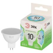 Лампа светодиодная GREEN LINE MR16-10W-840-GU5.3 GL 10Вт софит 4000К яркий свет бел. GU5.3 Эра Б0067064