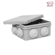 Коробка распределительная КМР-030-031 85х85х40 IP55 с крышкой для прямого монтажа 8 мембранных вводо...