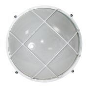 Светильник «Банник» 1102 НПП 03-100-010 1х100Вт E27 IP65 круг большой корпус с решеткой бел. Элетех 1005500...