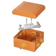 Коробка ответвительная FS 100х100х50мм 4р 450В 6А 4кв.мм с каб. вводами и клеммн. IP55 пластик. DKC F...