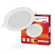 Светильник светодиодный RLP-VC 12Вт 6500К IP40 960лм 230В 145мм круглый встраив. панель бел. IN HOME 46906120...