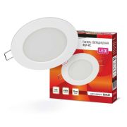 Светильник светодиодный RLP-VC 6Вт 6500К IP40 420лм 230В 95мм круглый встраив. панель бел. IN HOME 46906120...