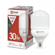 Лампа светодиодная высокомощная LED-HP-PRO 30Вт цилиндр 4000К нейтр. бел. E27 2850лм 230В IN HOME 46906120...