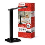 Светильник светодиодный настольный ССО 08Ч 12Вт 3000-6500К 600лм сенсор-диммер с адаптером черн. IN HOME 469...