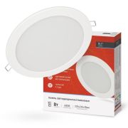Светильник светодиодный RLP 18Вт 6500К IP40 1080лм 230В 225мм круглый встраив. панель бел. IN HOME 46906120...