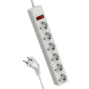 Удлинитель с сетевым фильтром 6х3м с заземл. 16А IP20 3.5кВт 3х1 с предохранителем с выкл. с индикаторо...